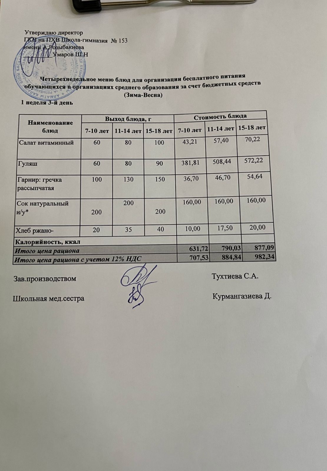 Меню на 05.02.2025