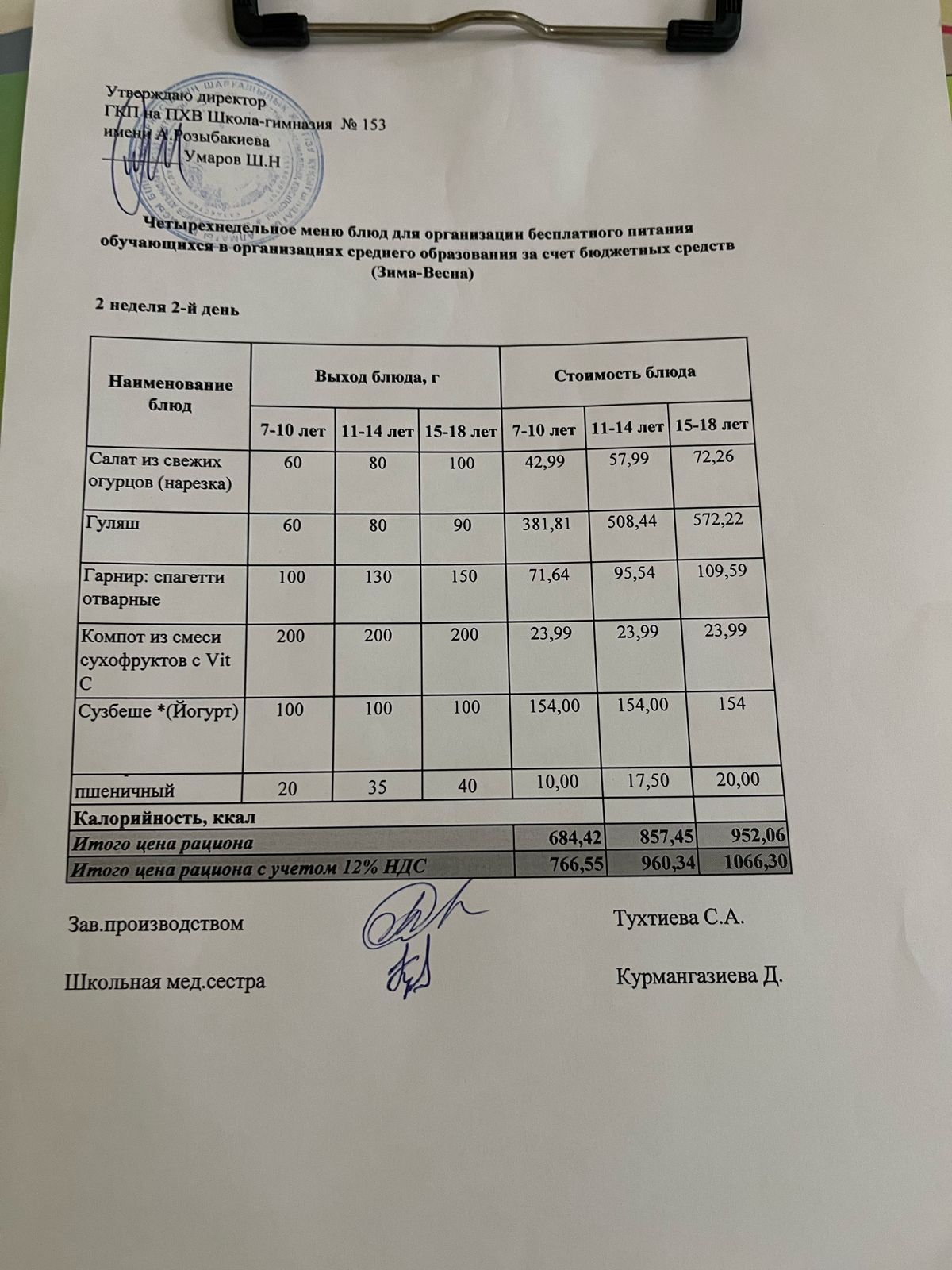Меню на 08.04.2025
