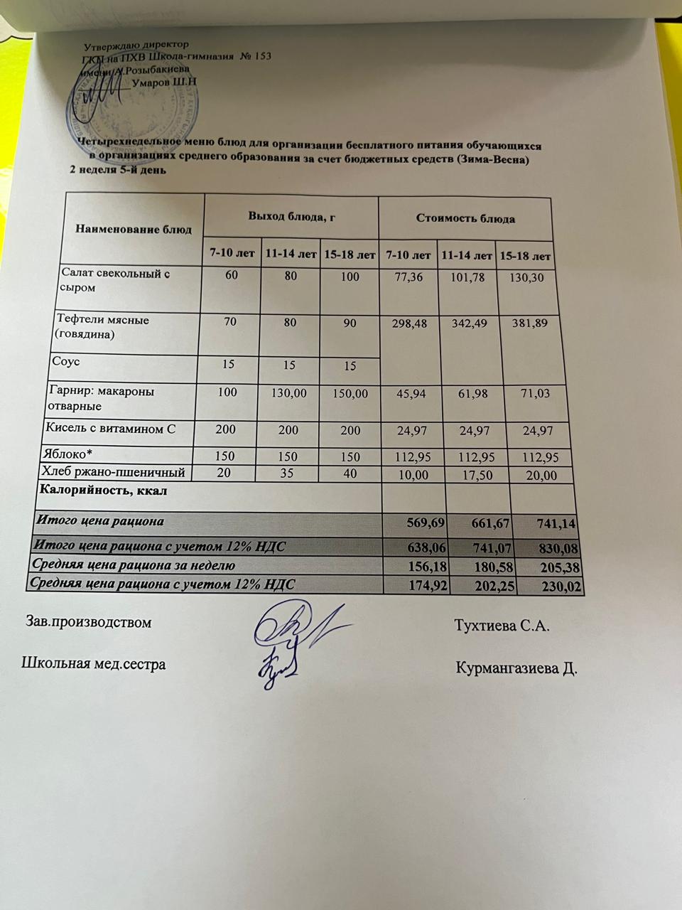 Меню на 11.04.2024