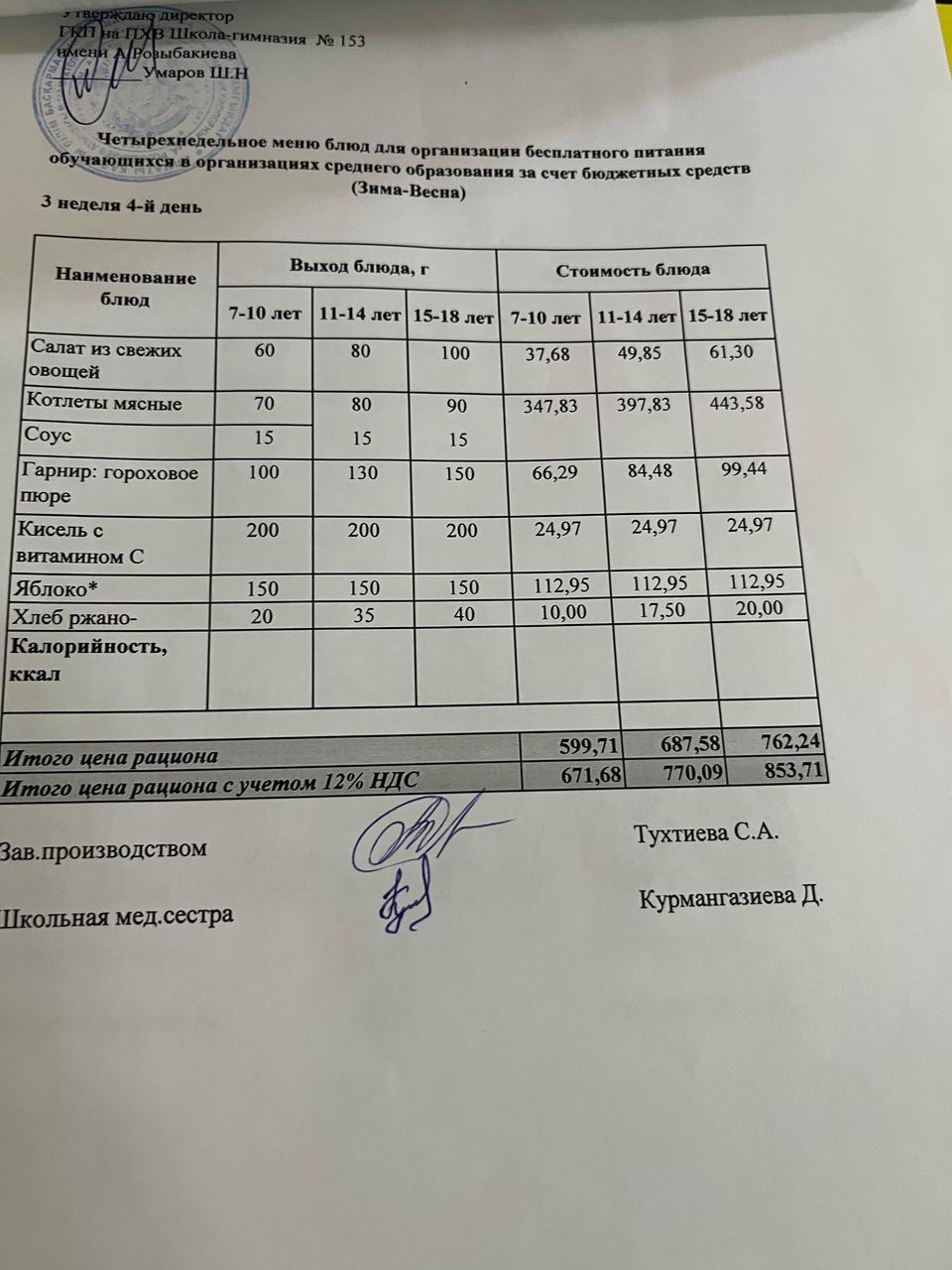Меню на 17.04.2025