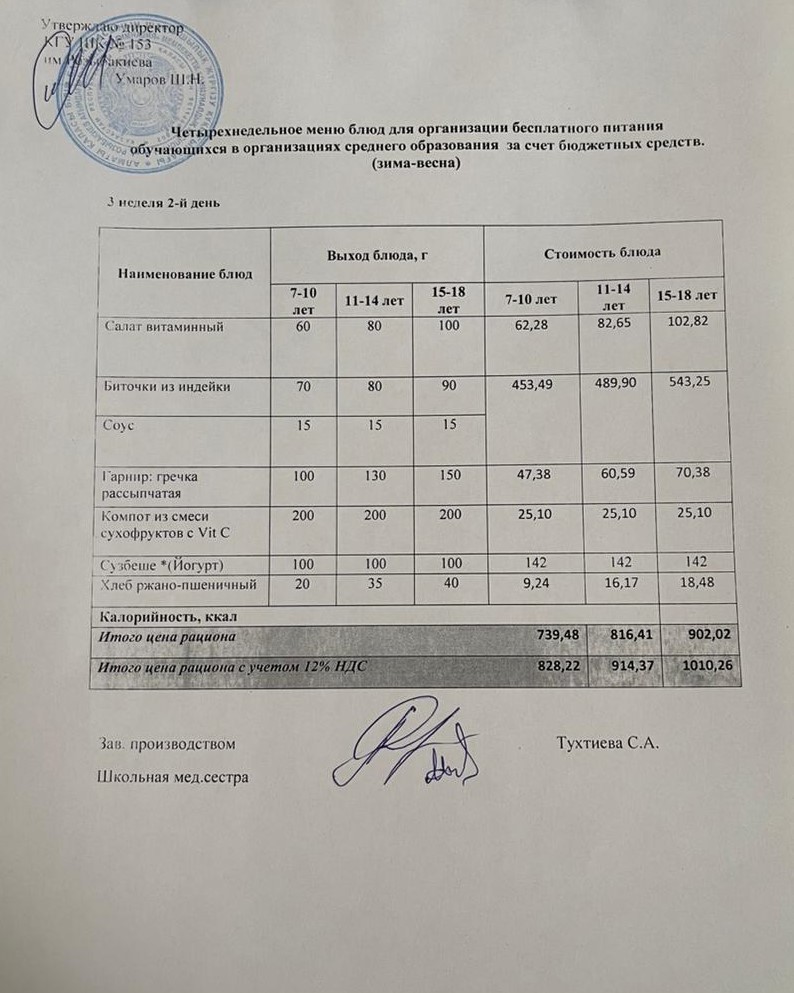 Меню на 18.11.2025
