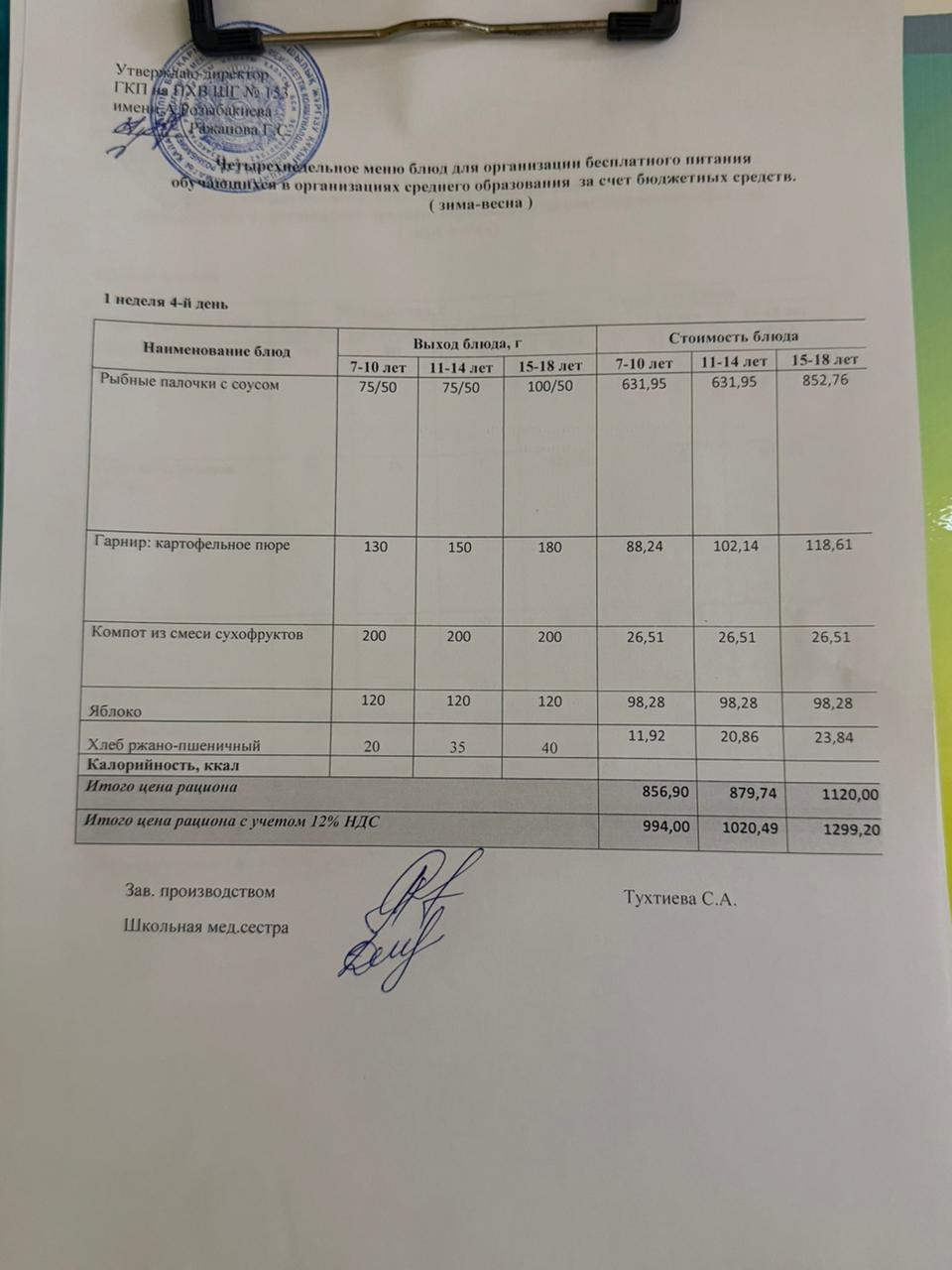 Меню на 05.02.2026